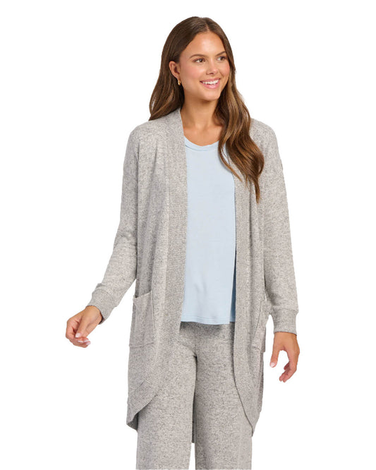 Women's Oxford Heather Cuddle Cardigan from Boxercraft