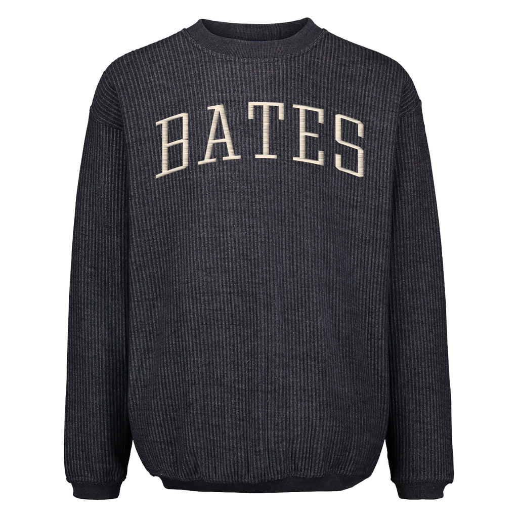 Charcoal BATES Bryce Corded Crewneck from MV Sport