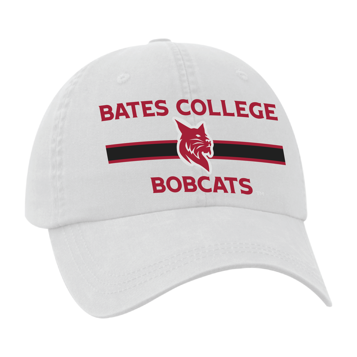White BATES COLLEGE BOBCATS Cap from AHEAD