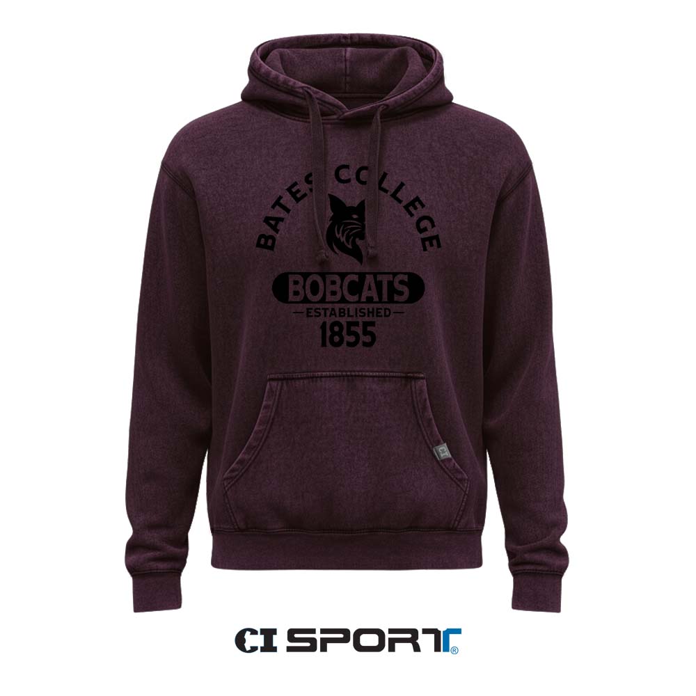 Deep Maroon Vintage Washed Hoodie