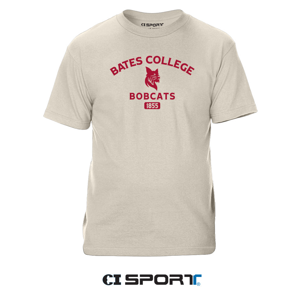 BATES COLLEGE Arched Stone Tri-Blend Tee