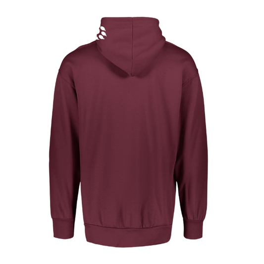 Maroon Lightweight Hooded Sweatshirt with Paw-Print