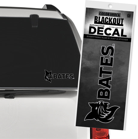 Decal with BATES and Bobcat Icon - BLACKOUT, Outside Application