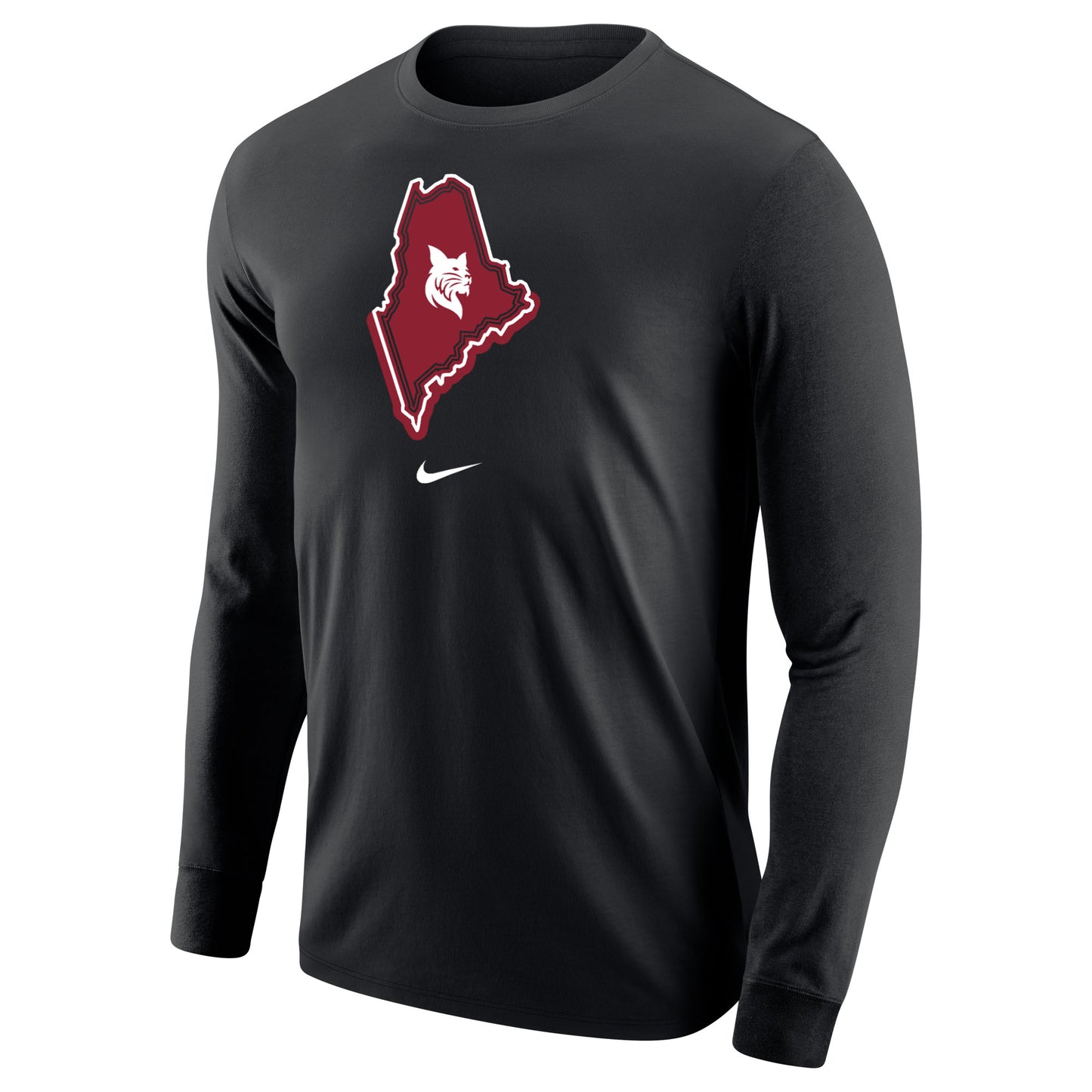 Black Long Sleeve Maine Tee from Nike