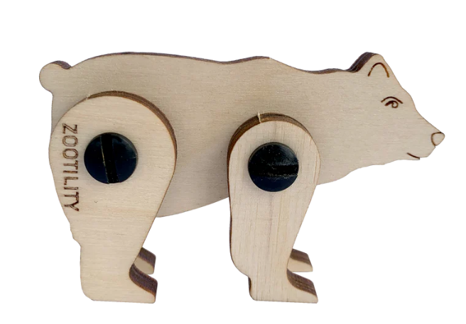 Wooden 3D Puzzle, Bear