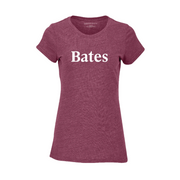 Women's Maroon Heather Tri-Blend Tee from Boxercraft