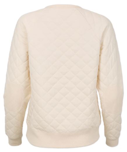 Women's Natural Quilted Cream Crew from Boxercraft