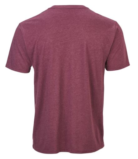 Maroon Heather Tri-Blend Tee from Boxercraft