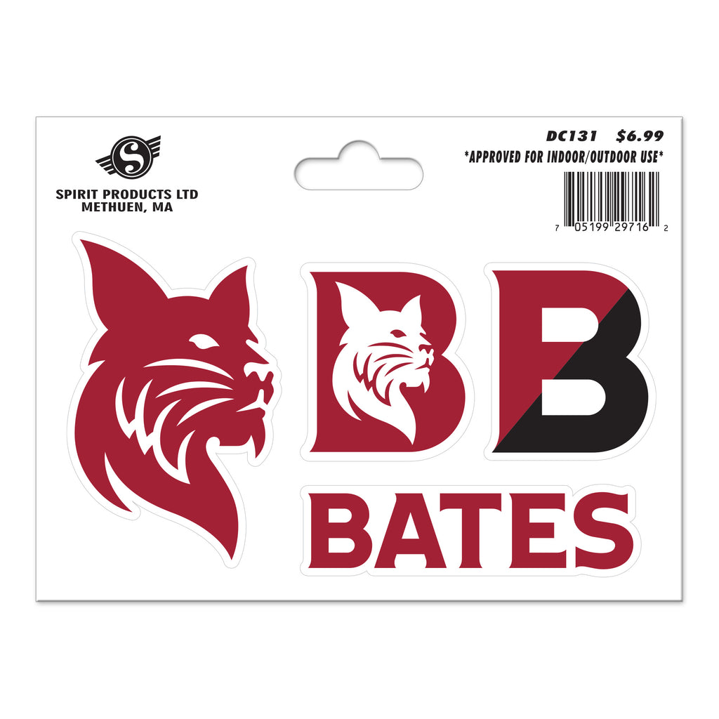 Bates logo with red and black design on a white background
