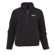 Women's 1/2 Zip Black Everest Fleece Pullover from Boxercraft