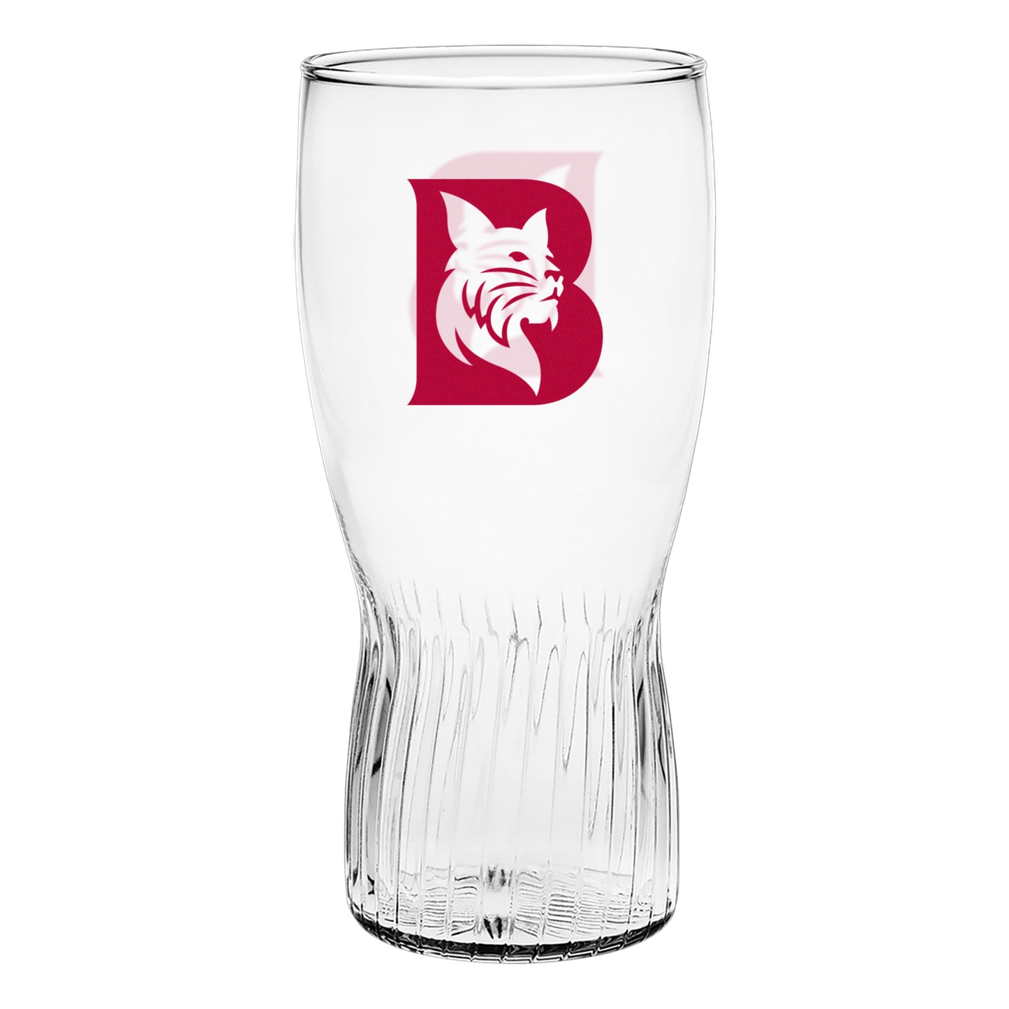 Bobcat B Logo Pub Glass