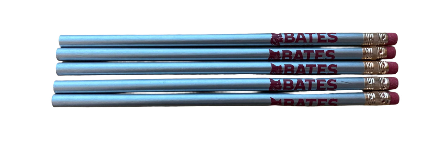 Pencil, Bates Bobcat , silver 5/PK