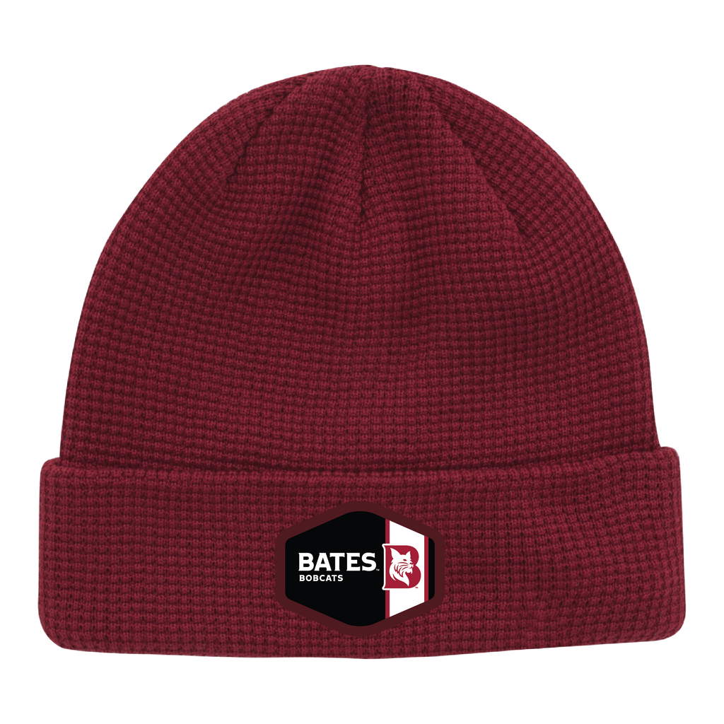 Cranberry Waffle Knit Cap