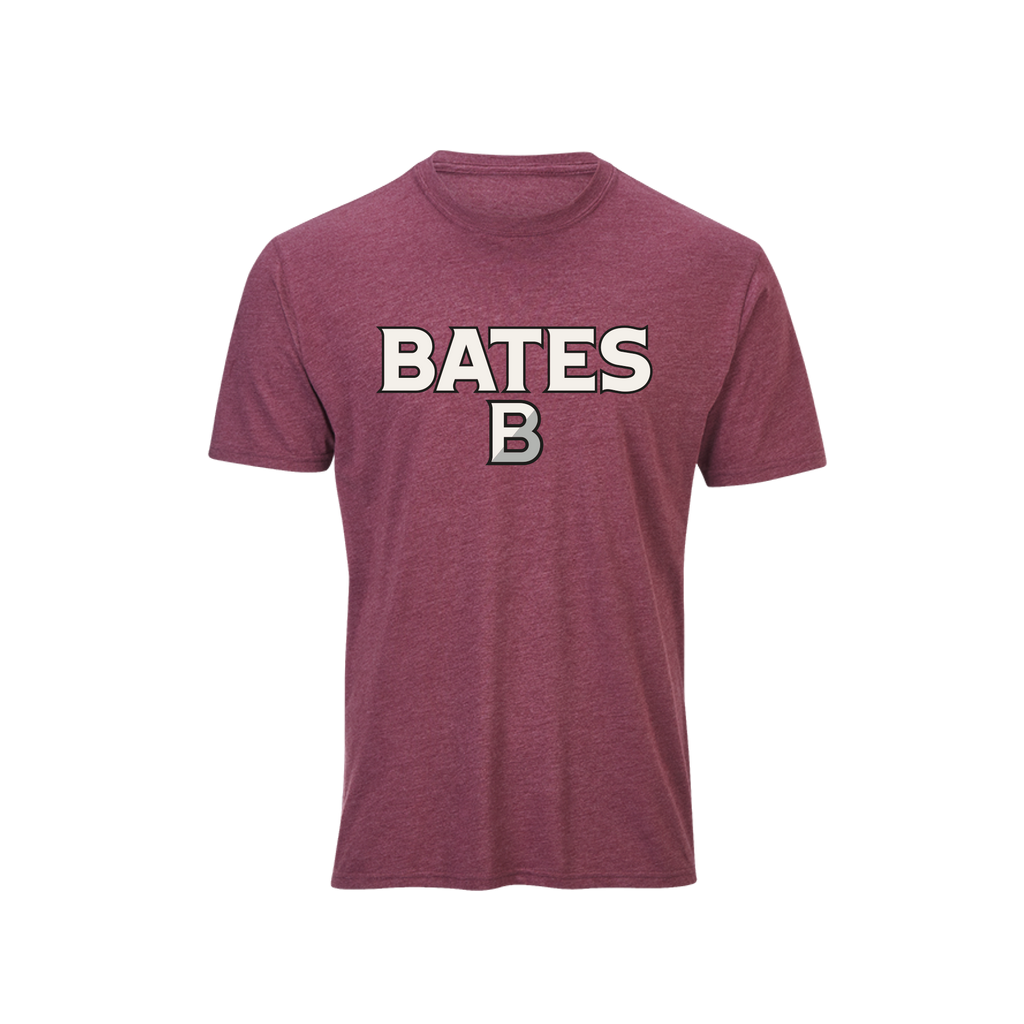Maroon Heather Tri-Blend Tee from Boxercraft