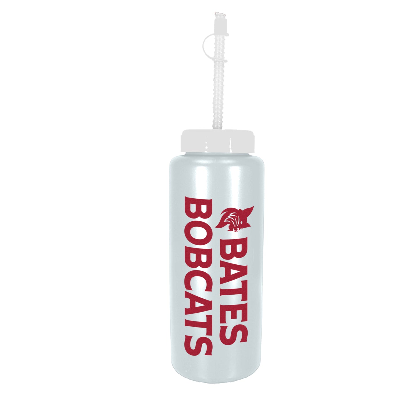 Bates Bobcats Flex Straw Bottle