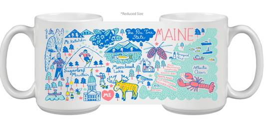 16 oz. Maine Themed Mug