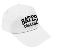 White BATES COLLEGE Sportman Cap