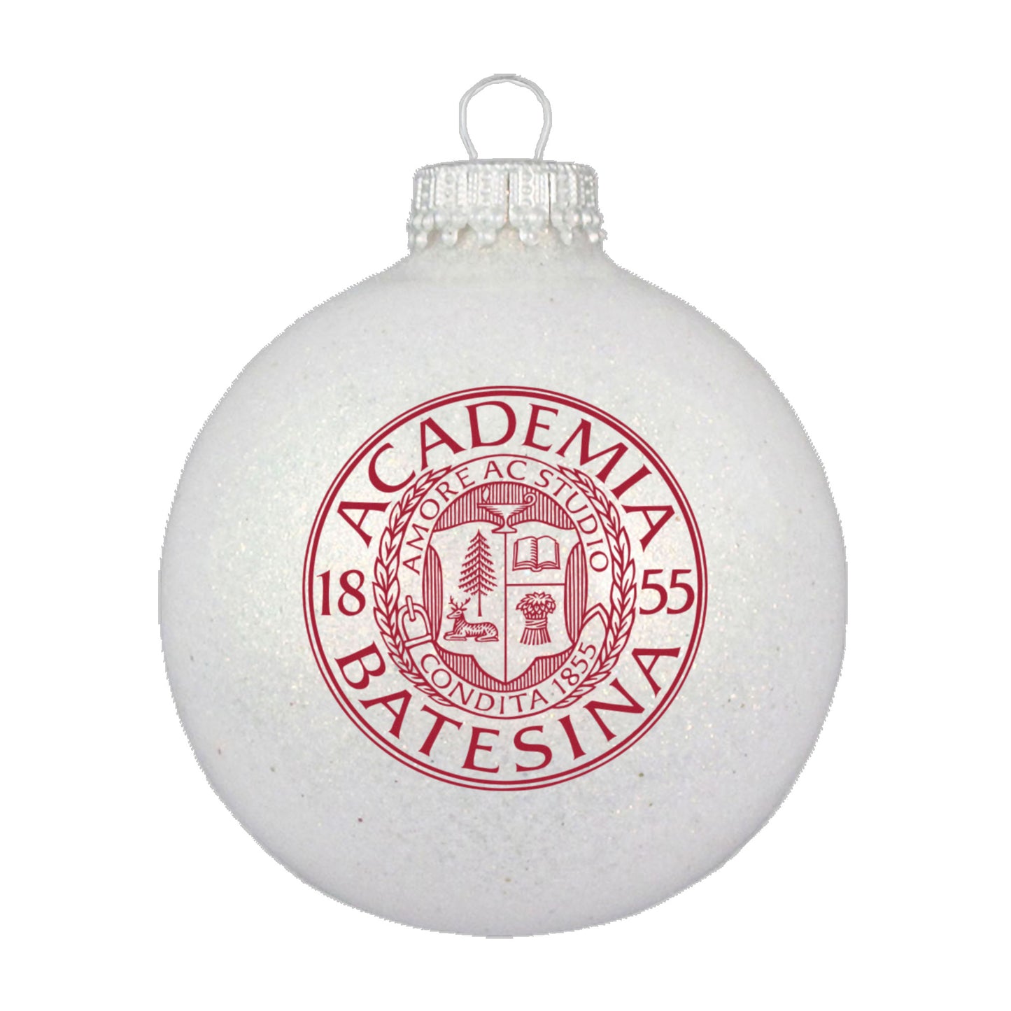 Sparkle Glass Ball Ornament - Bates Seal