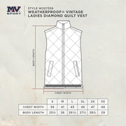 Women's Black Diamond Quilted Vest from MV Sport
