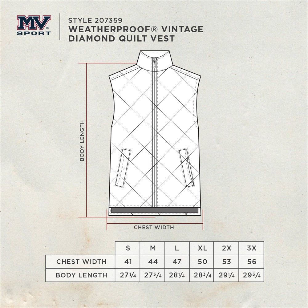 Black Diamond Quilted Vest from MV Sport