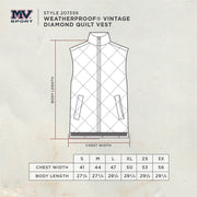 MV Sport Men's Black Diamond Quilted Vest