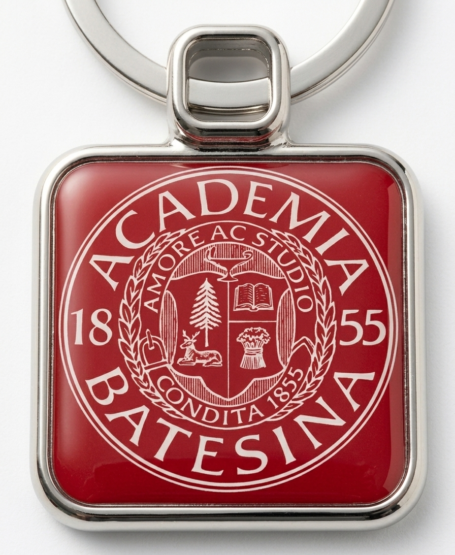 Bates and Academia Seal Double-Sided Key Tag
