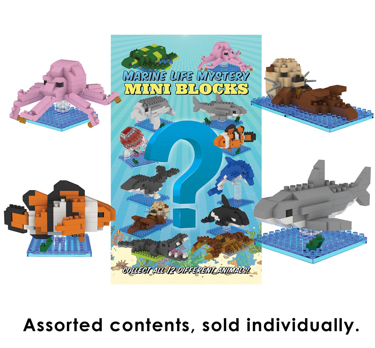 Puzzle, Mini Blocks, Marine Life