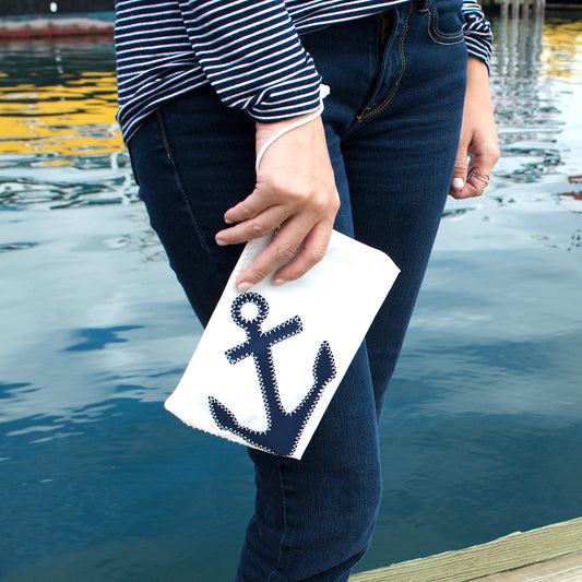 Navy Anchor Wristlet from Sea Bags