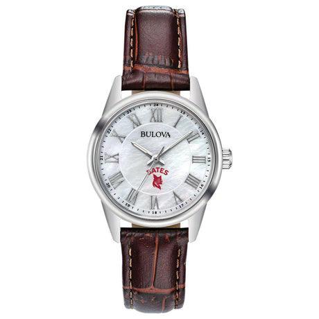 Bulova Corporate Brown Leather Women's Watch - Bates over Bobcat