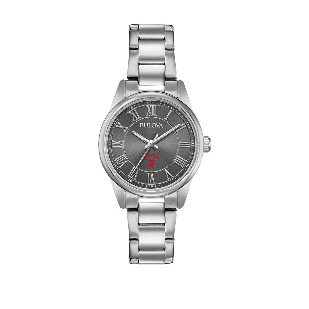 Bulova Quartz Gunmetal Dial Stainless Steel Women's Watch