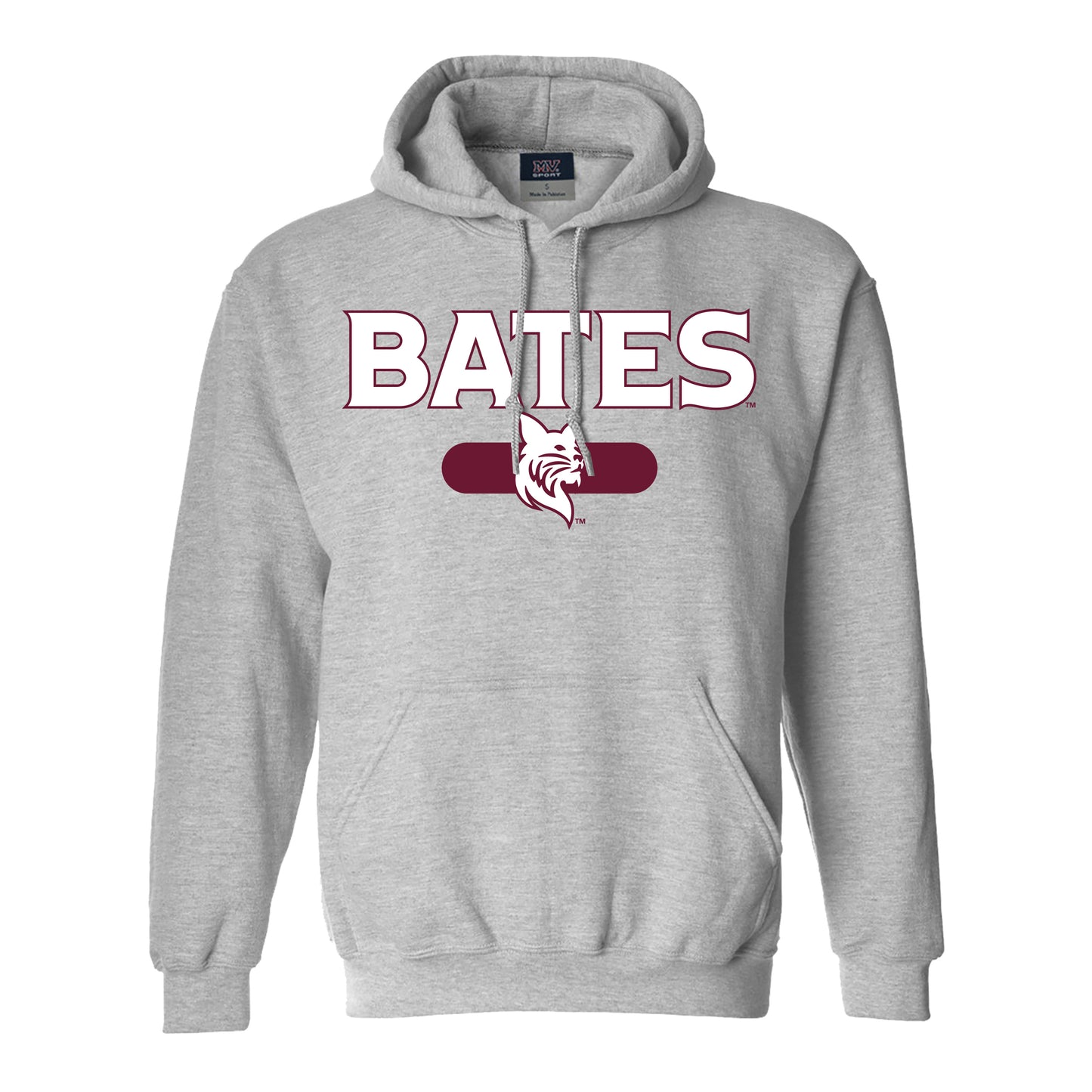 Grey Heather Fleece Hoodie Sweatshirt from MV Sport
