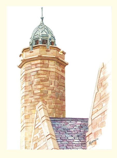 Single Gomes Chapel Tower  Card