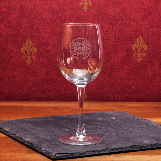 12 oz. Bates Academia Seal Classic Wine Glass