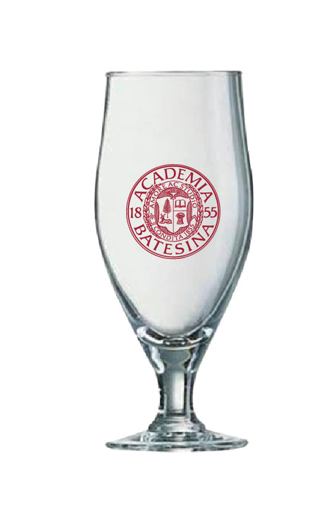 Glass, Bates Cervoise Stem glass with Academia Seal