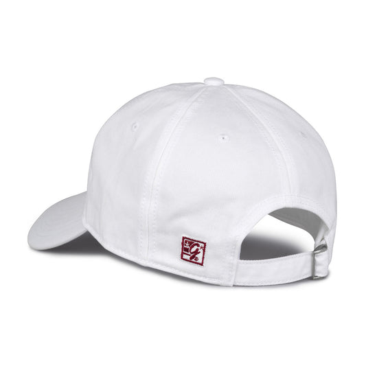 Classic White Relaxed Twill Bar Cap