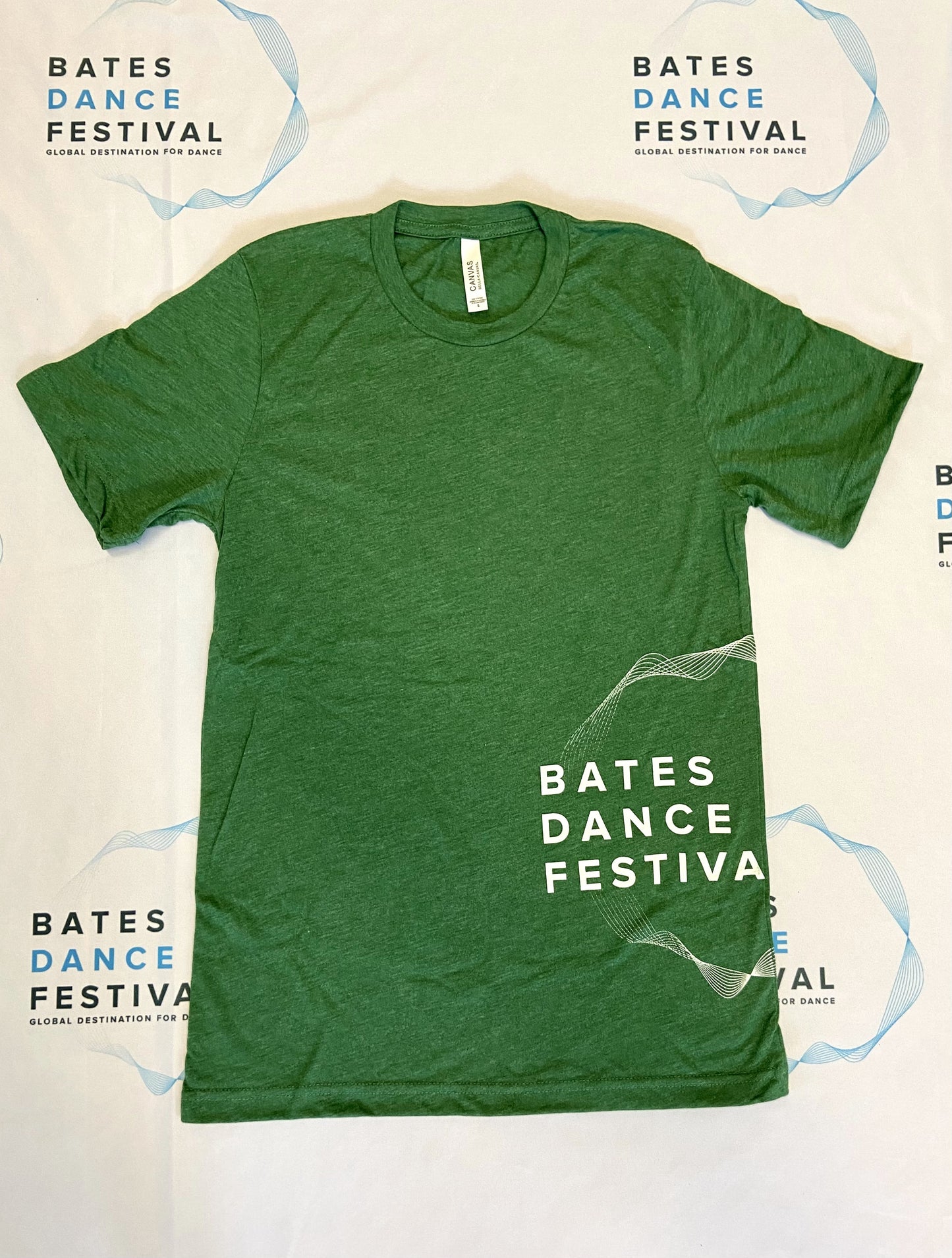 Bates Dance Festival Green Crewneck Tee