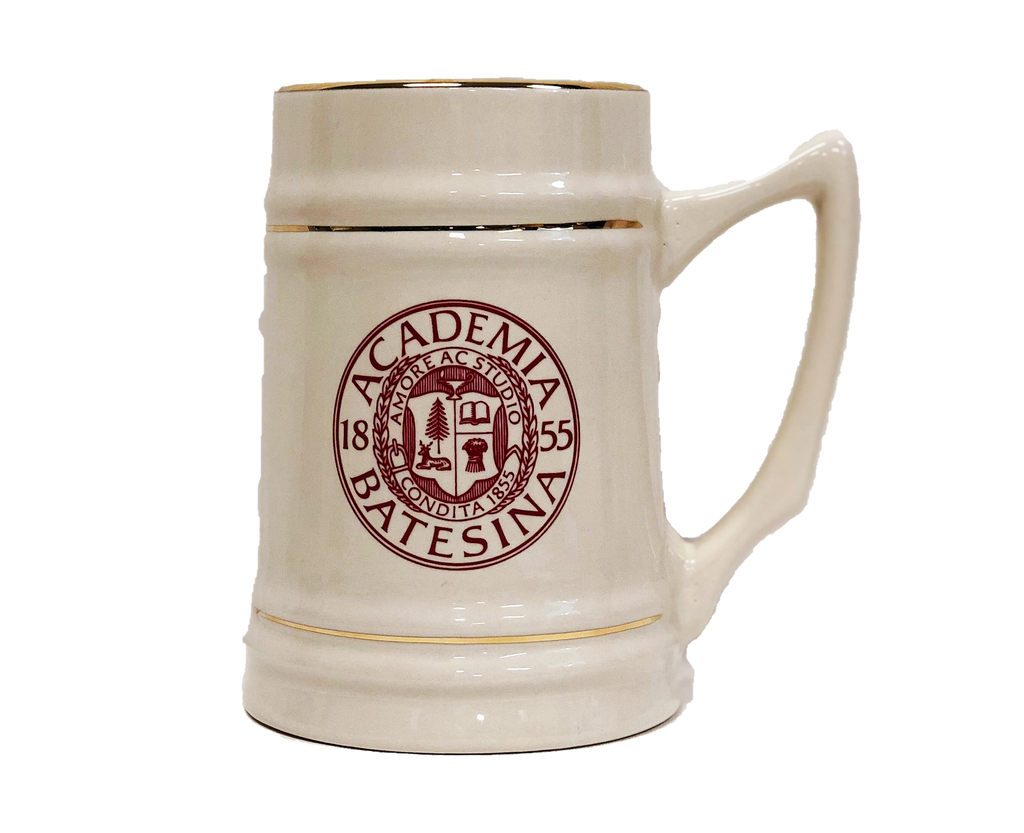 Mug, 24oz Stein Mug with Bates Academia Seal