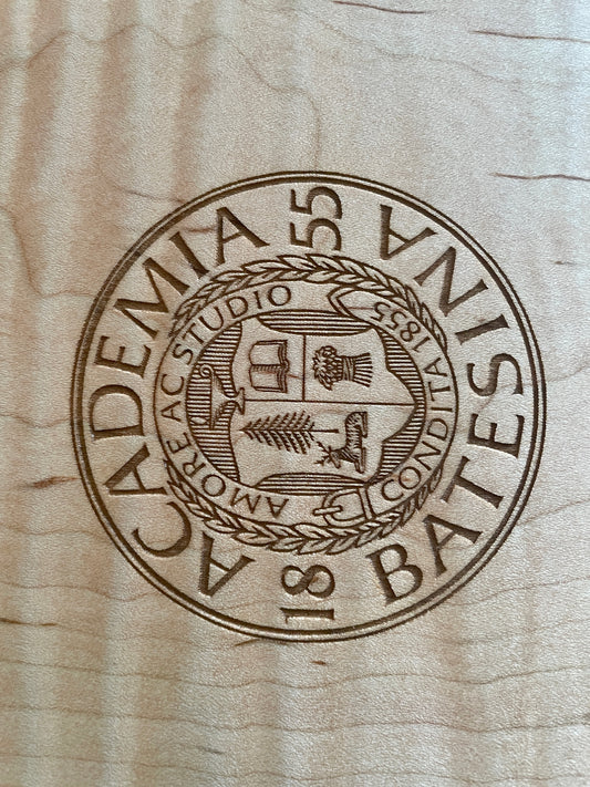 Curly Maple Serving Board with Bates Seal