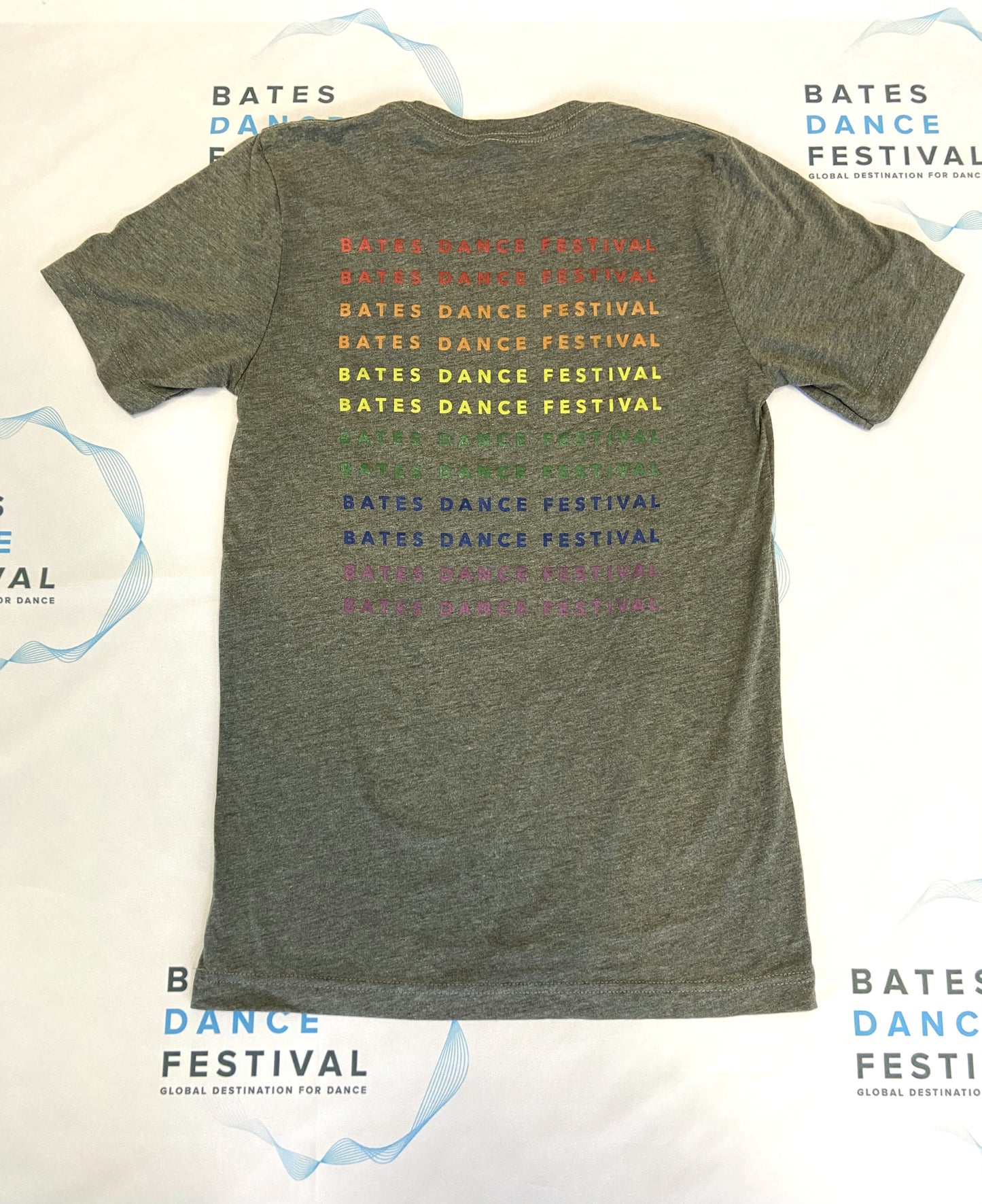 Bates Dance Festival Charcoal Rainbow Tee