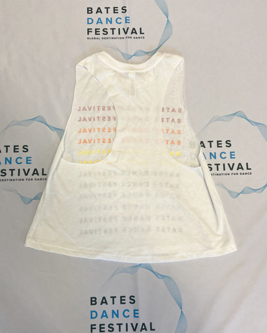Bates Dance Festival White Pride Crop Tank