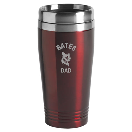 Tumbler - "BATES  Dad" Travel Tumbler with Bobcat