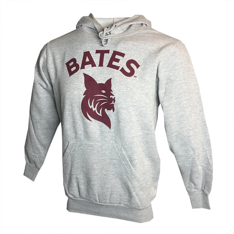MV Sport, Bates Bobcat Gray Lightweight Hoodie