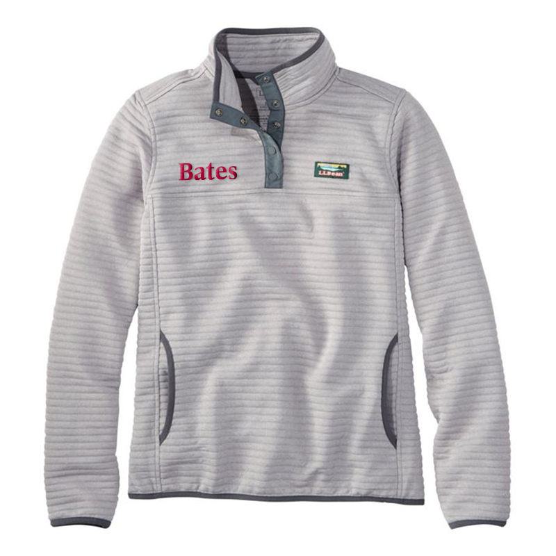 Women's 1/4 Snap Heather Grey Air-light Pullover from L.L. Bean