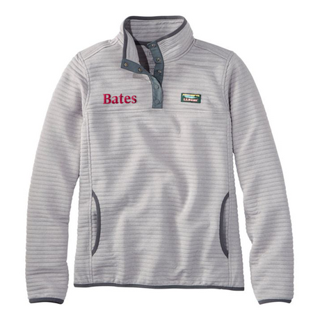 Women's 1/4 Snap Heather Grey Air-light Pullover from L.L. Bean