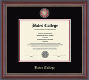 Masterpiece Edition Diploma Frame in Kensington (Black/Crimson)