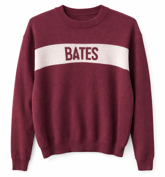 Maroon Knitted BATES Sweater from Town Pride