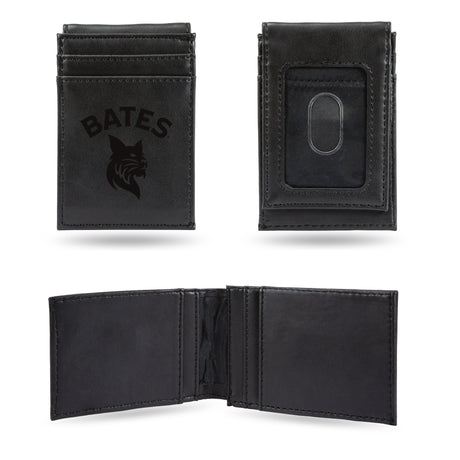ID Holder with BATES Bobcat Debossed Leather Icon
