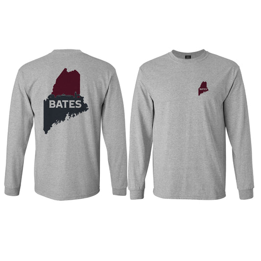 Maine BATES Long-sleeved Grey Tee from MV Sport