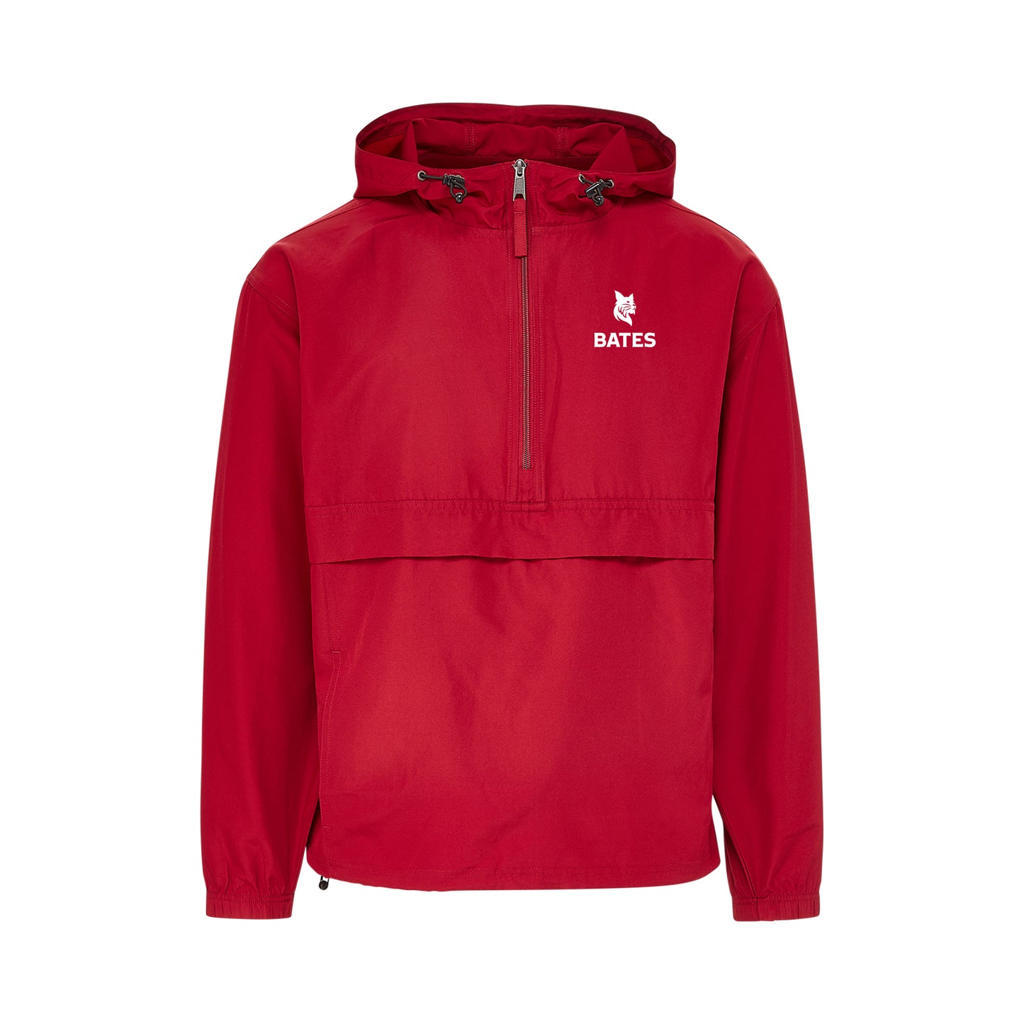 Crimson Bobcat logo over BATES Windbreaker Jacket