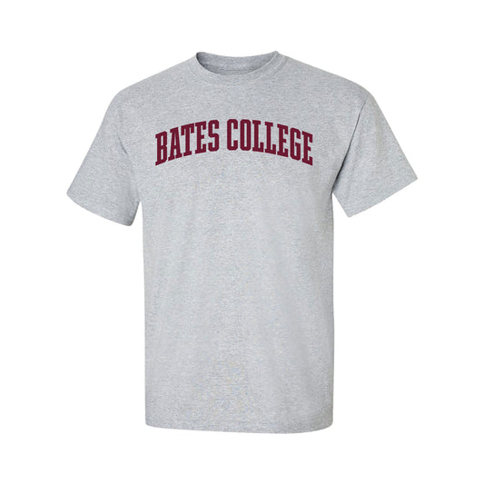 Grey BATES COLLEGE Arched Tee